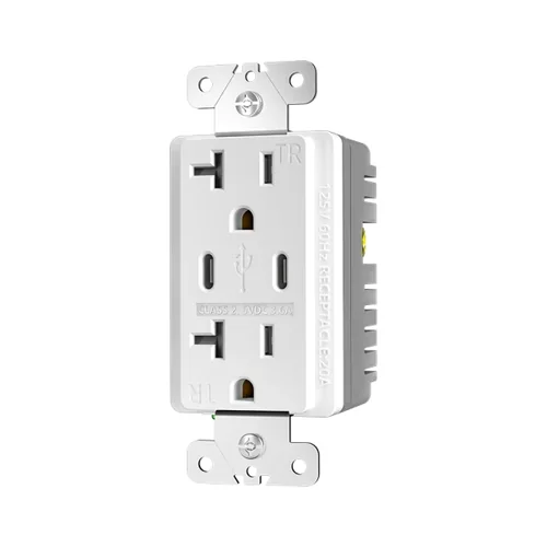 20A Dual USB-C Receptacle