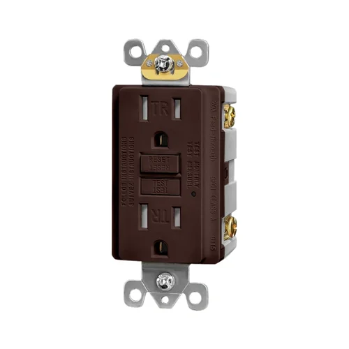 15A Tamper-Resistant Self-Test GFCI Outlet — another angle