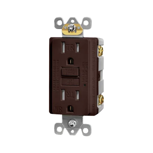 15A Weather-Resistant Self-Test GFCI Receptacle — another angle