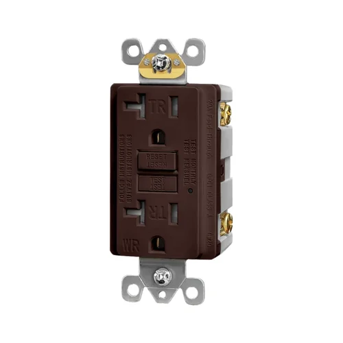 20A Weather-Resistant Self-Test GFCI Receptacle — another angle