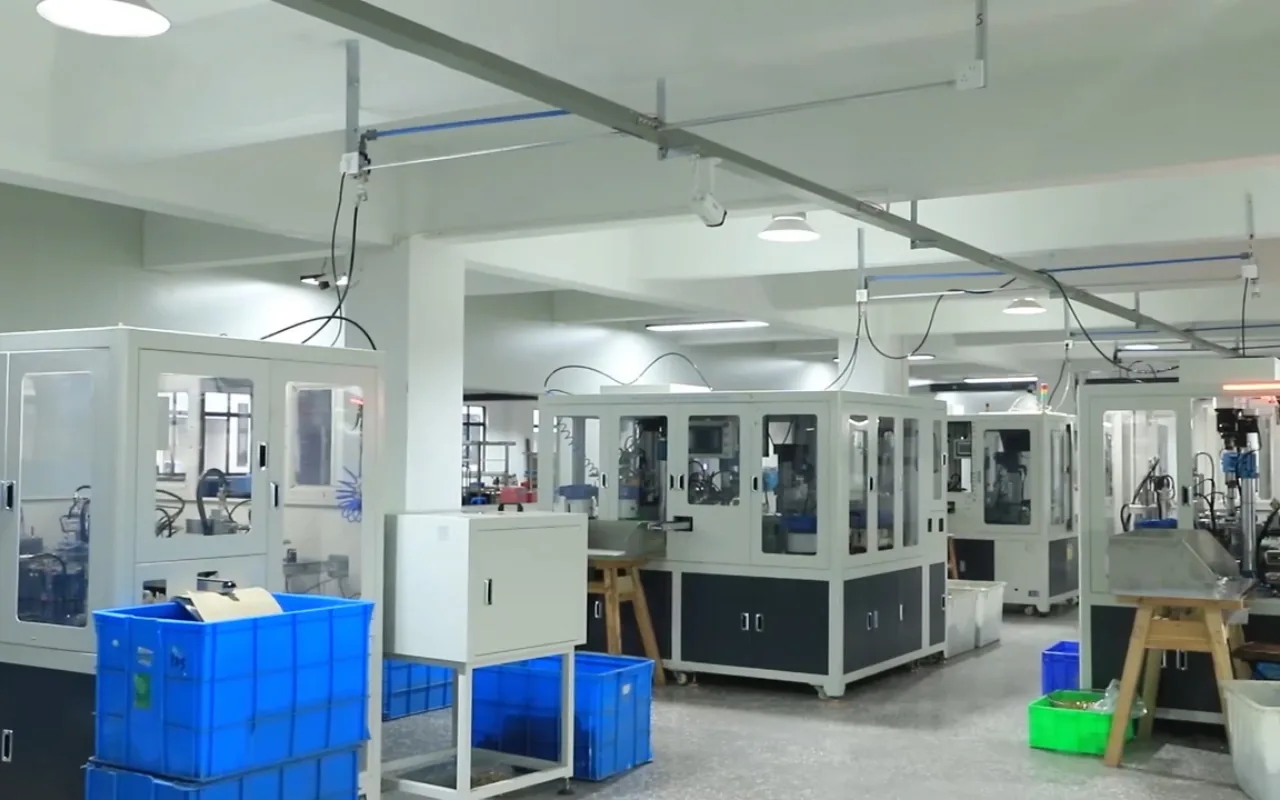 Machine hall — moulding and assembly equipment area
