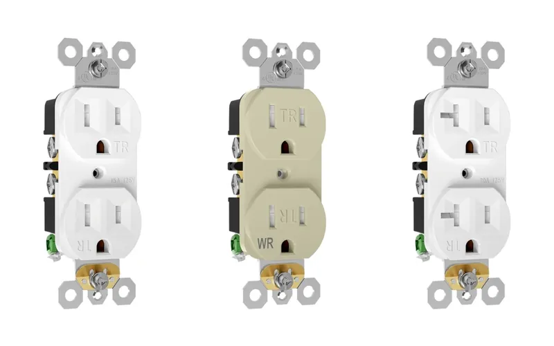Duplex receptacles — 15A TR, 15A TR/WR and 20A TR